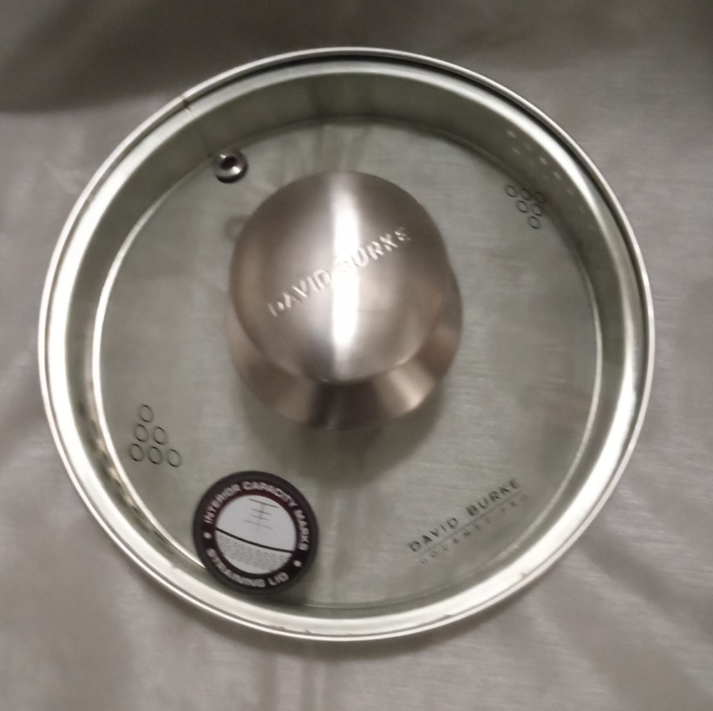 Silver Cookware Lid with Stainless Steel Knob